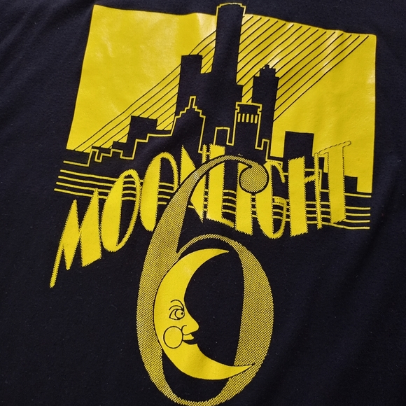 Vintage Moonlight Moon #6 Single Stitch Polo - Picture 5 of 7